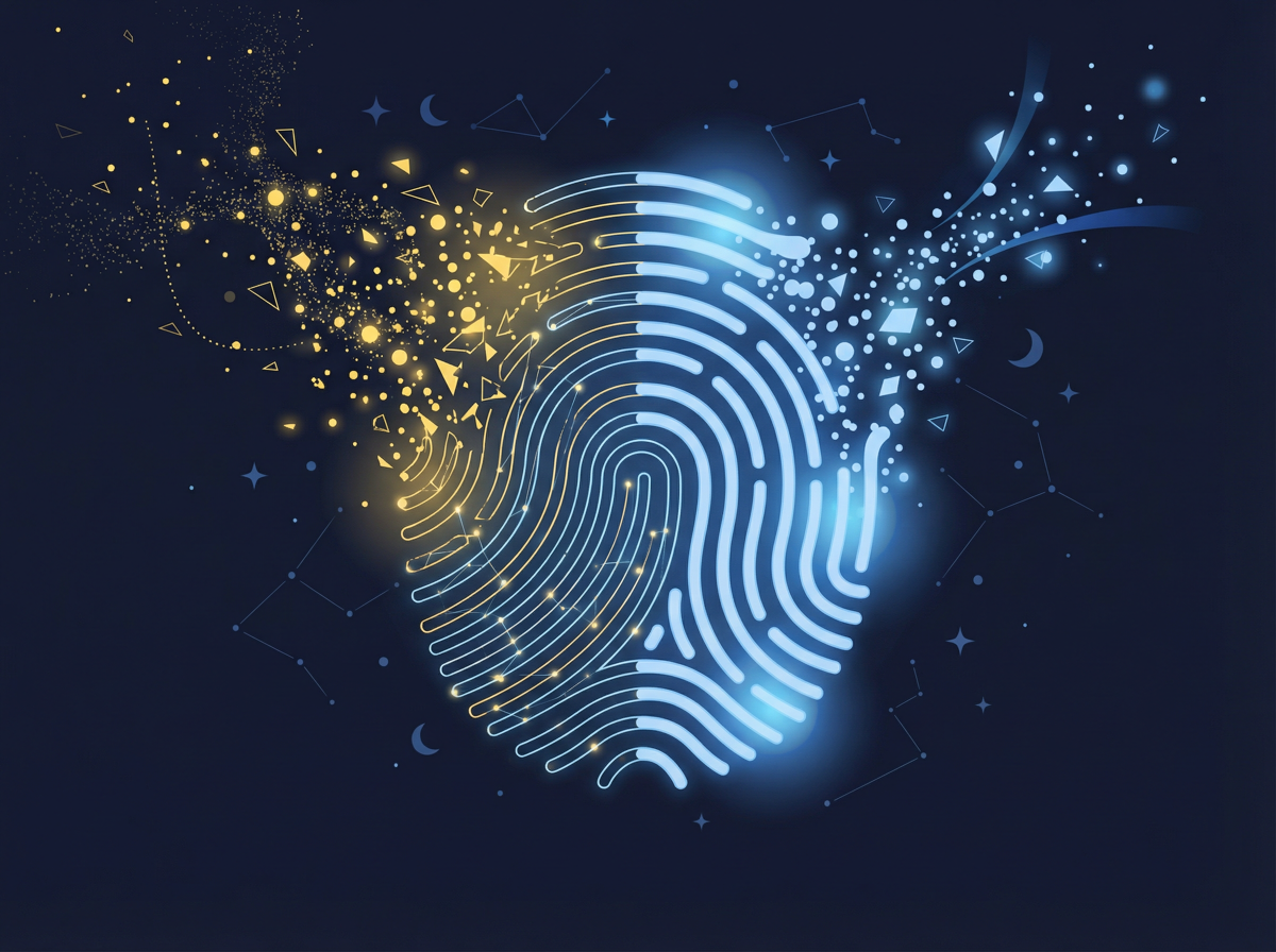 Fingerprint identity refresh illustration